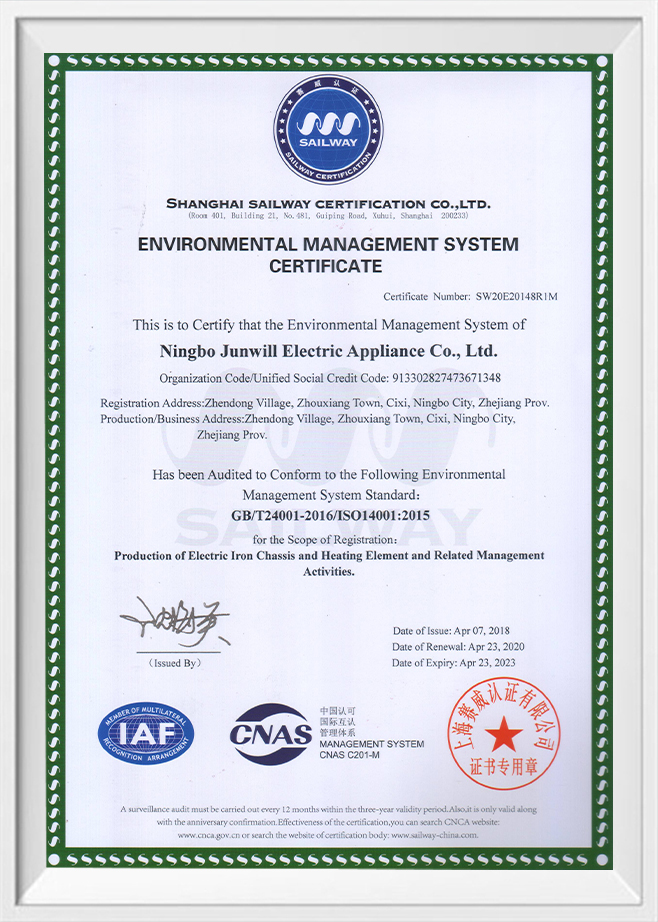 ISO14001-certificaat